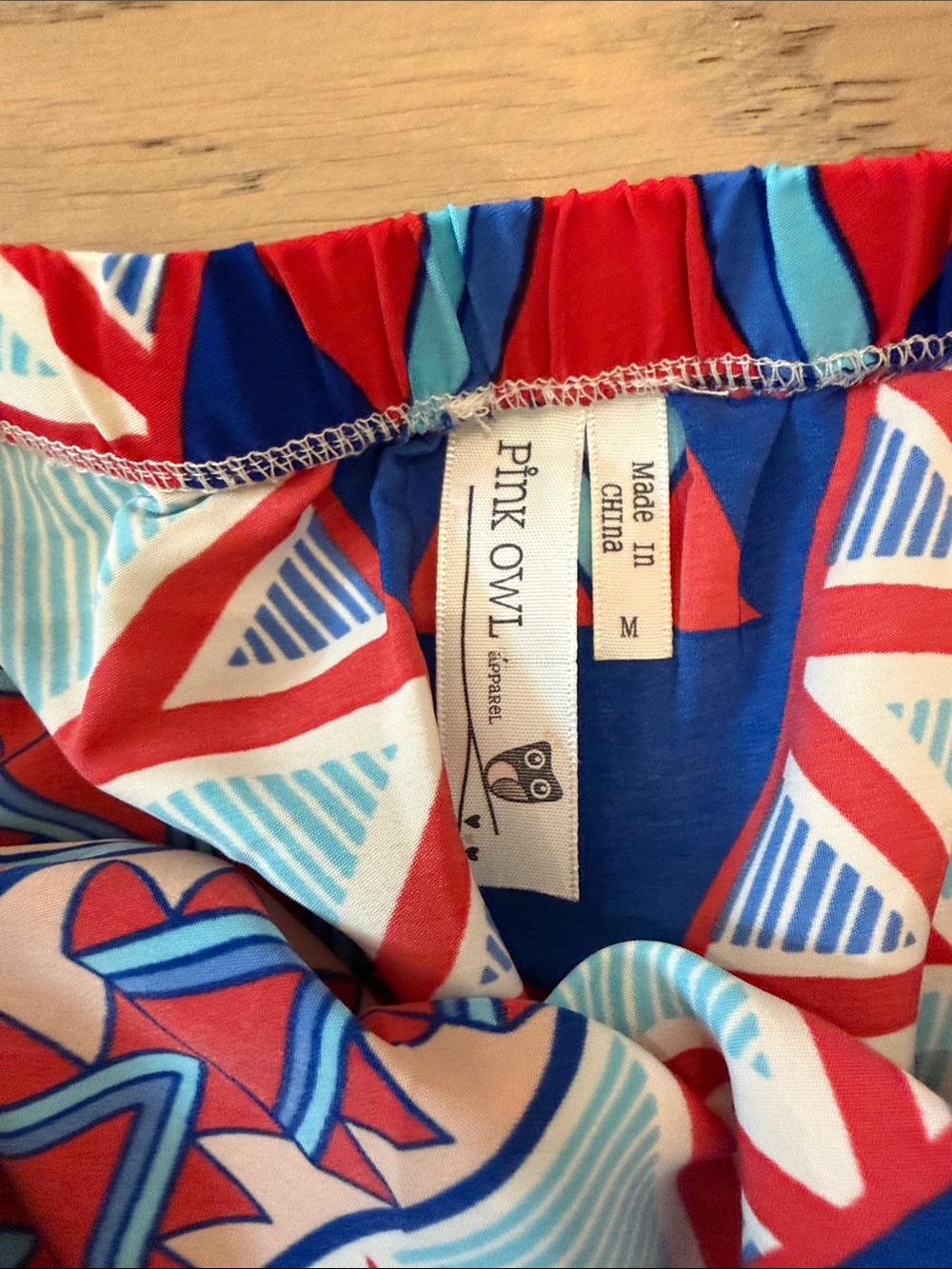 Pink Owl Red, Blue & White Printed Skirt - Picture 2 of 3